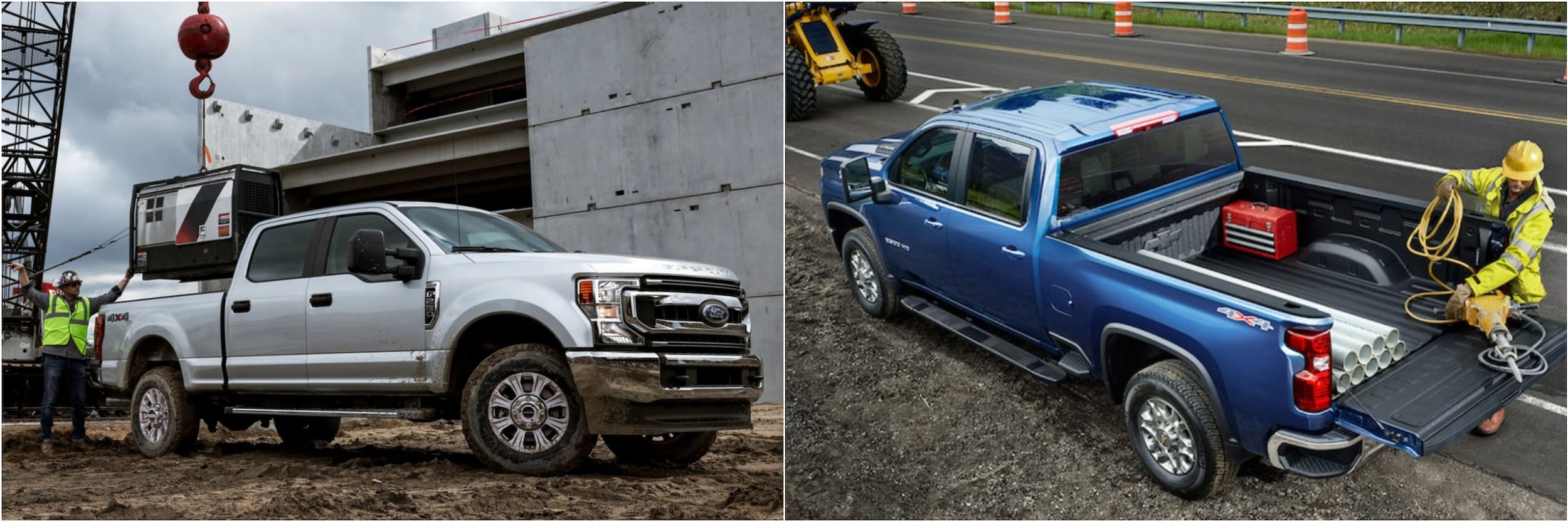 2021 Ford Super Duty F-250 vs 2021 Chevy 2500 HD Payload 2021 Ford Super Duty F-250 vs 2021 Chevy 2500 HD Payload