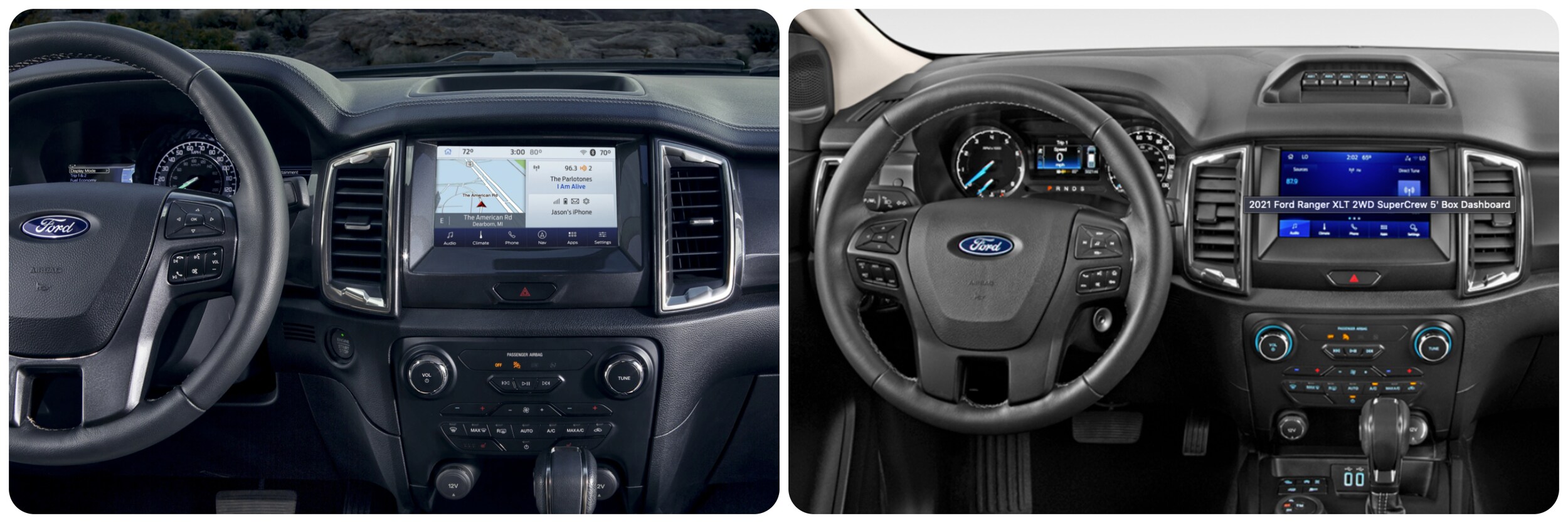 dashboard of 2022 and 2021 ford ranger.jpg interior-view-of-2022-and-2021-ford-ranger