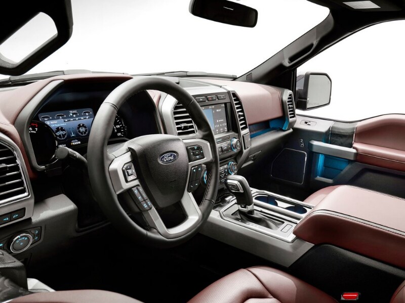 Interior of a 2019 Ford F-150