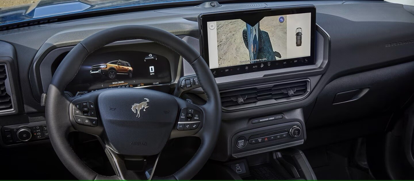 The Interior of a Ford Bronco Sport.