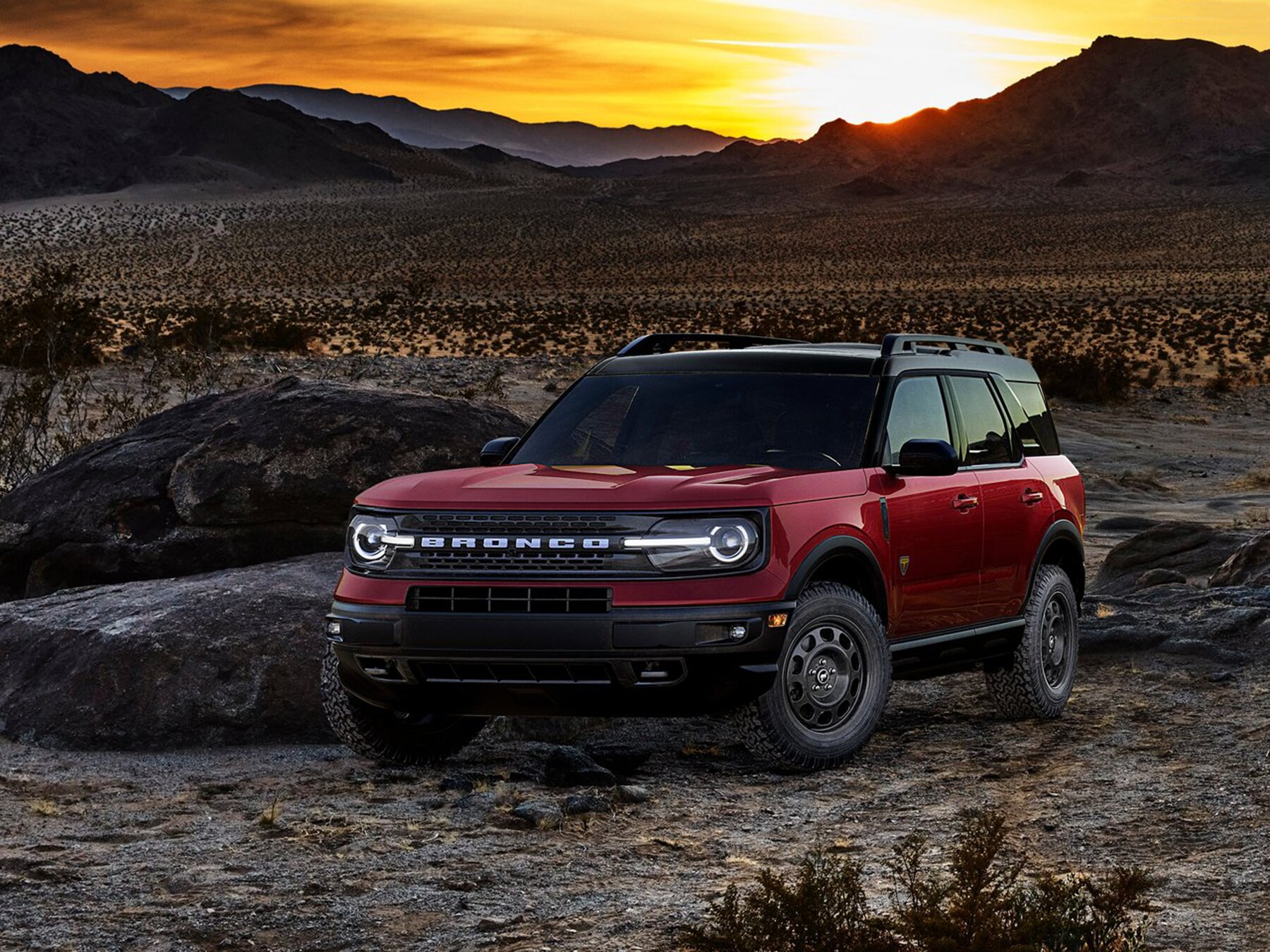 Bronco%20Sport%20Sunset.png A Ford Bronco Sport on display with a New Mexico Sunset behind it.