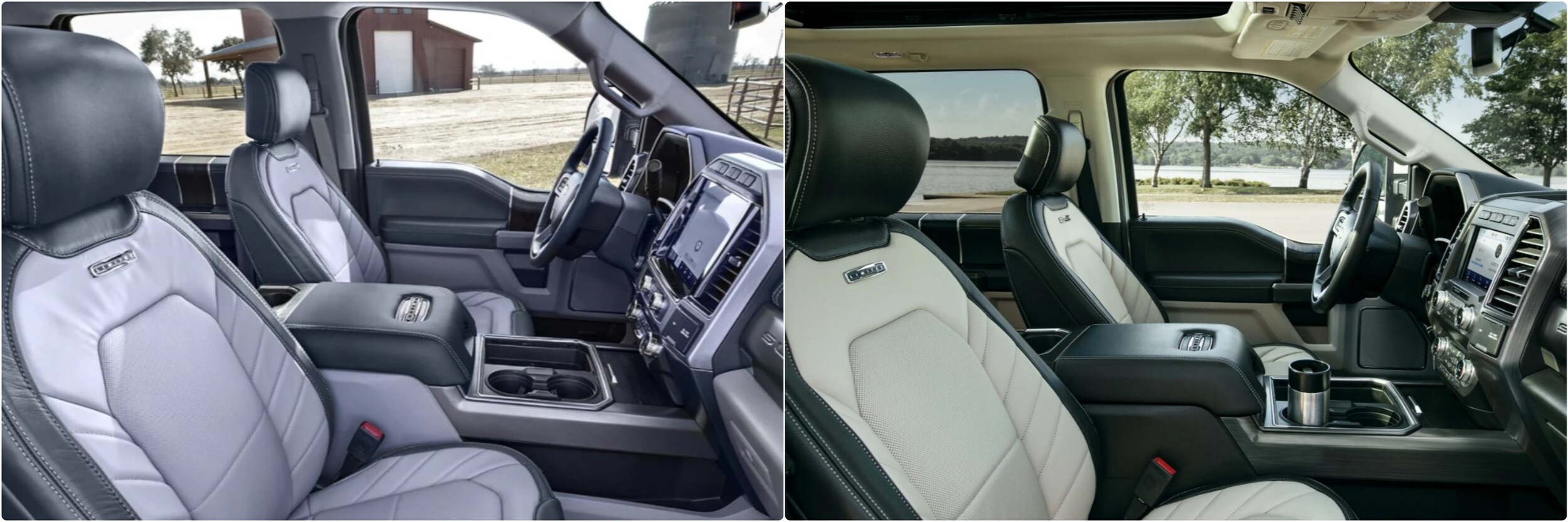 2022-ford-super-duty-vs-2021-ford-super-duty-02.jpg 2022 vs. 2021 Ford Super Duty interior seating comparison