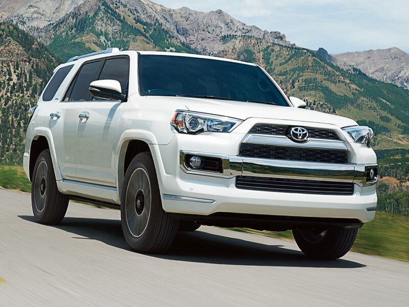 2019 Toyota 4Runner driving through mountains