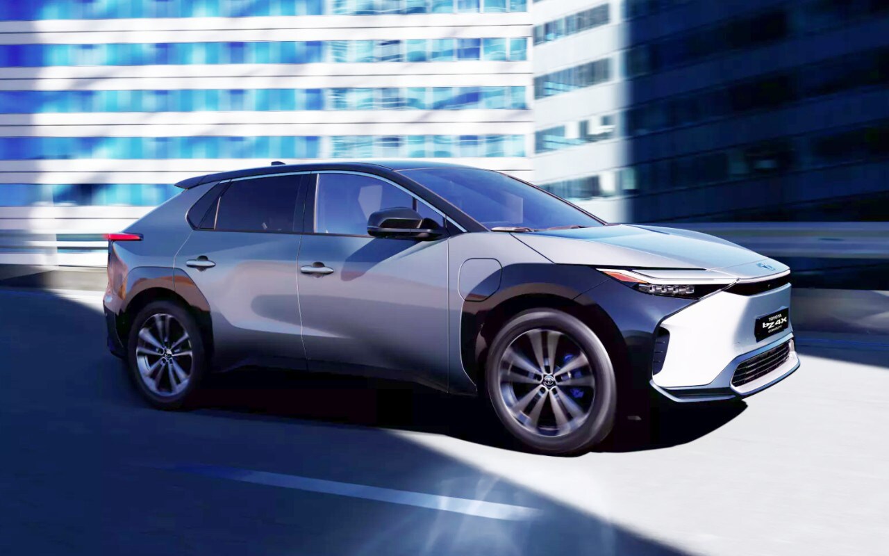 2022 Toyota bZ4X Concept Highway Driving