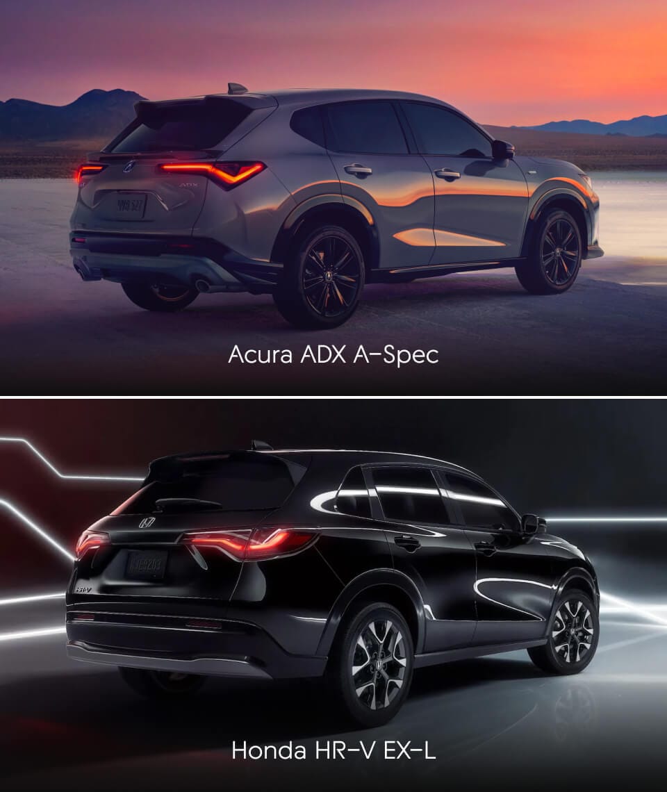 Acura ADX A-Spec vs. Honda HR-V EX-L