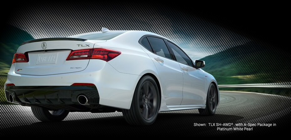 TLX SH-AWD with A-spec Package in platinum white pearl