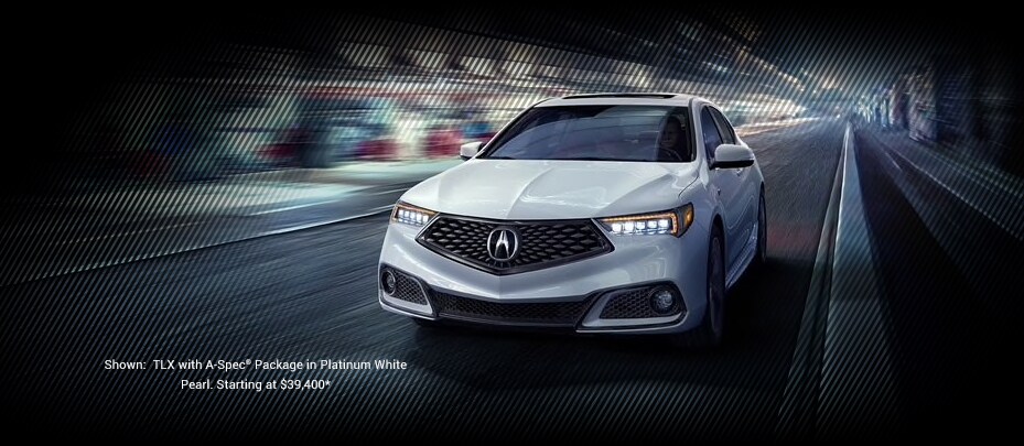 Shown: TLX with A-Spec Packages in Platinum white Pearl