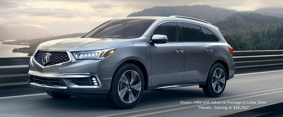 Shown: MDX with Advance Packagein Performance Red Pearl