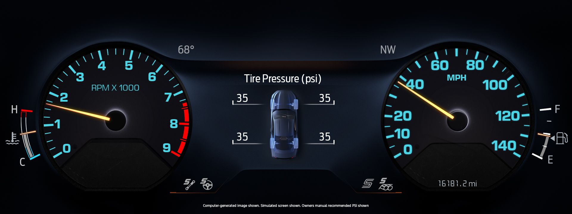 digital gauge cluster