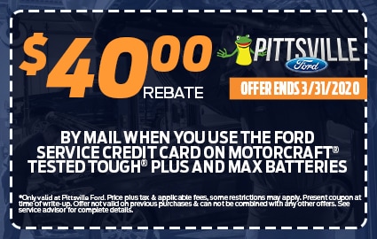 Rebate Pittsville Ford
