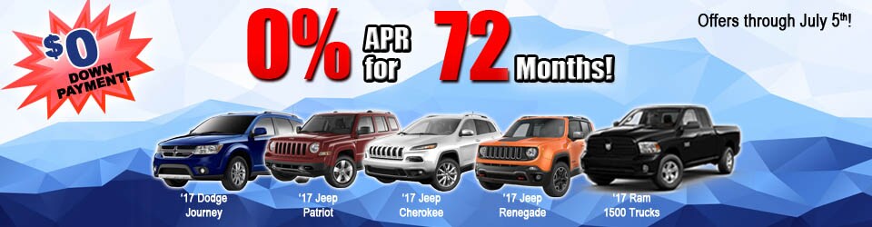 0% for 72 months!