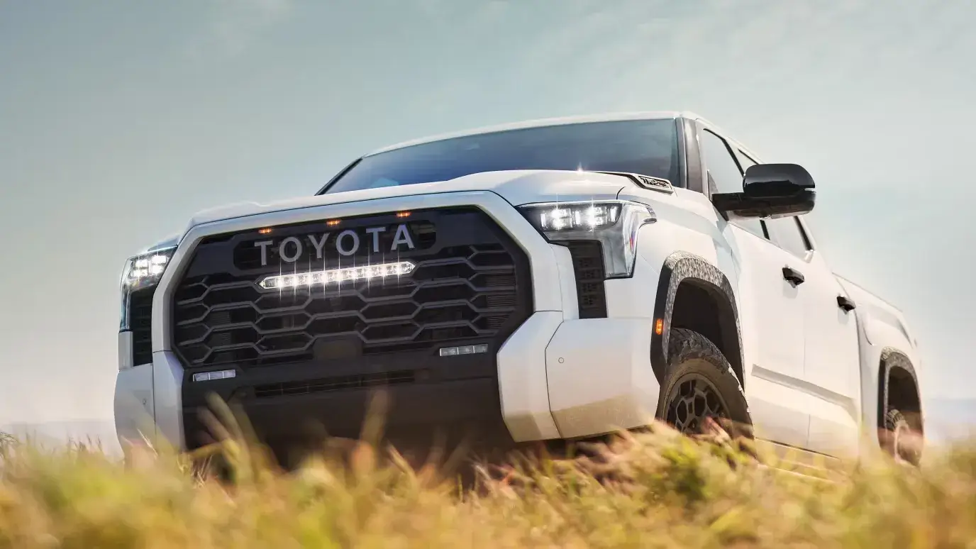 2022 Toyota Tundra front three-quarter view from the launch year of the current generation
