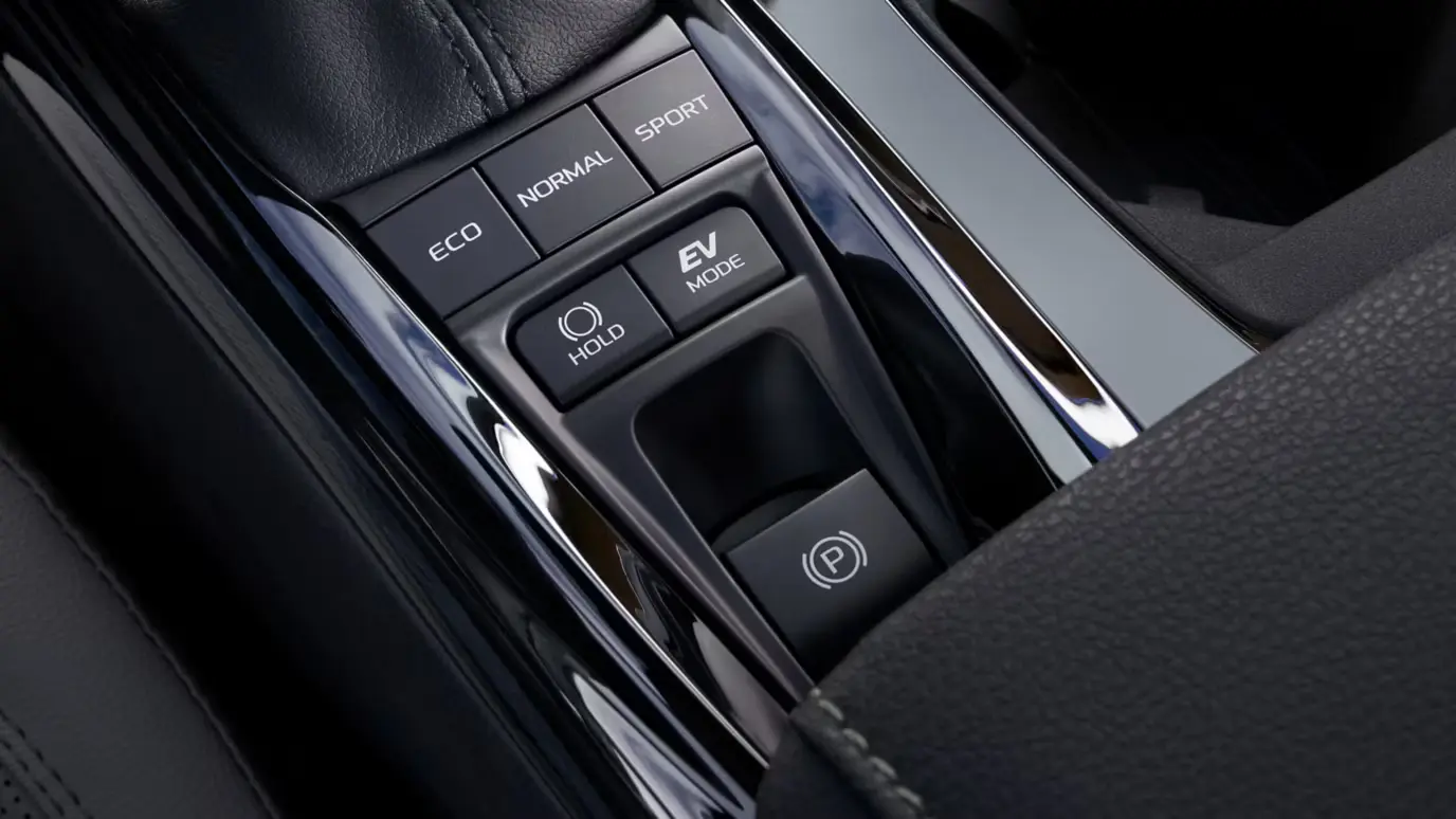 Drive Mode Select controls shown on the Toyota Camry center console