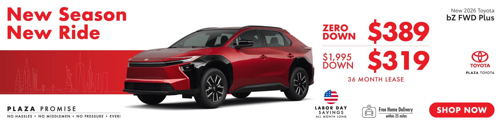 2026 Toyota bZ XLE Plus SUV