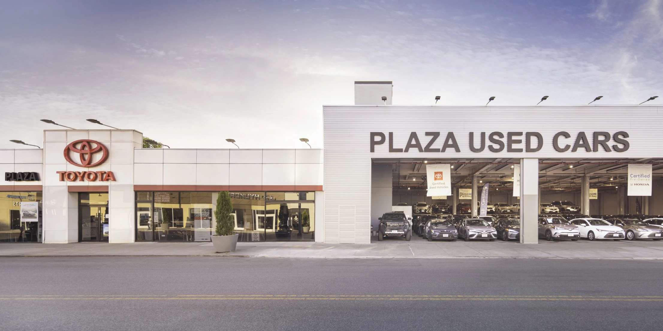 Plaza Toyota showroom on Nostrand Avenue in Brooklyn, NY, serving Queens drivers
