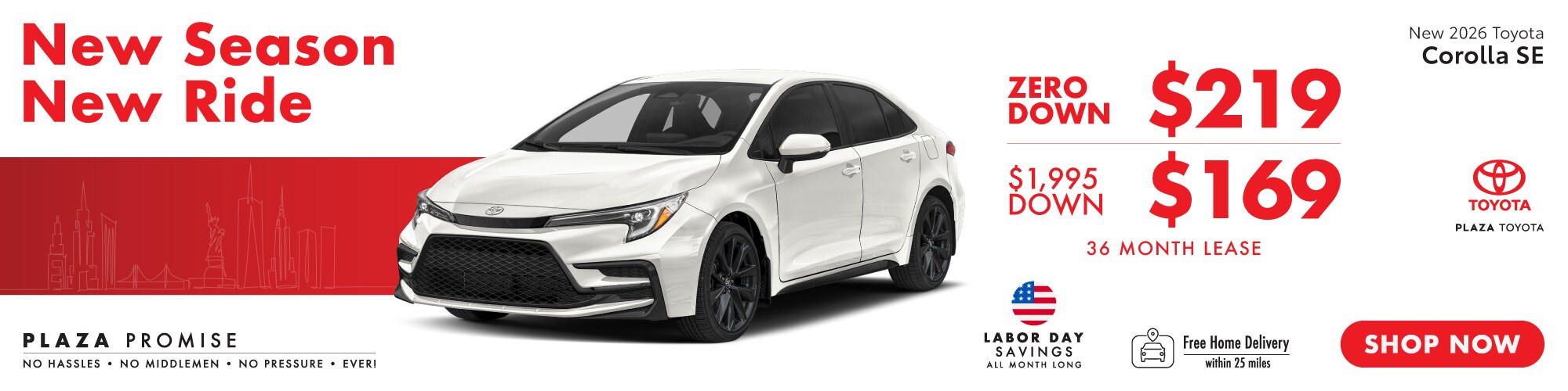 New 2026 Toyota Corolla SE