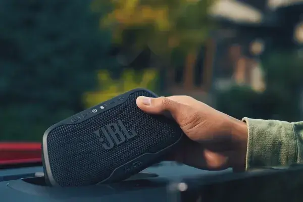 JBL premium audio system with removable Bluetooth speaker in the 2027 Toyota 4Runner