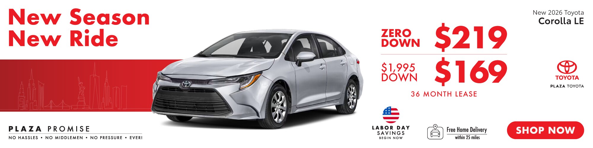 New 2026 Toyota Corolla LE