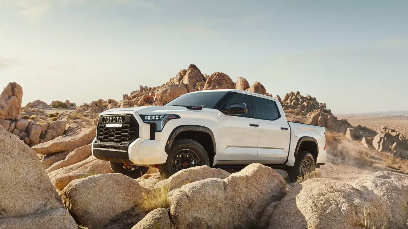 Driver-side interior of the 2022 Toyota Tundra