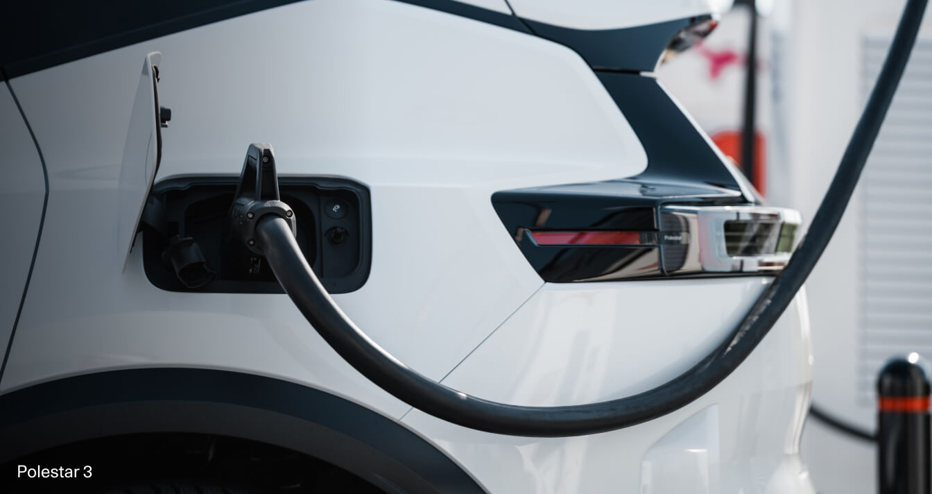 Polestar 3 charging at charging station