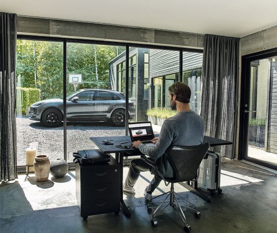 Porsche Macan in driveway