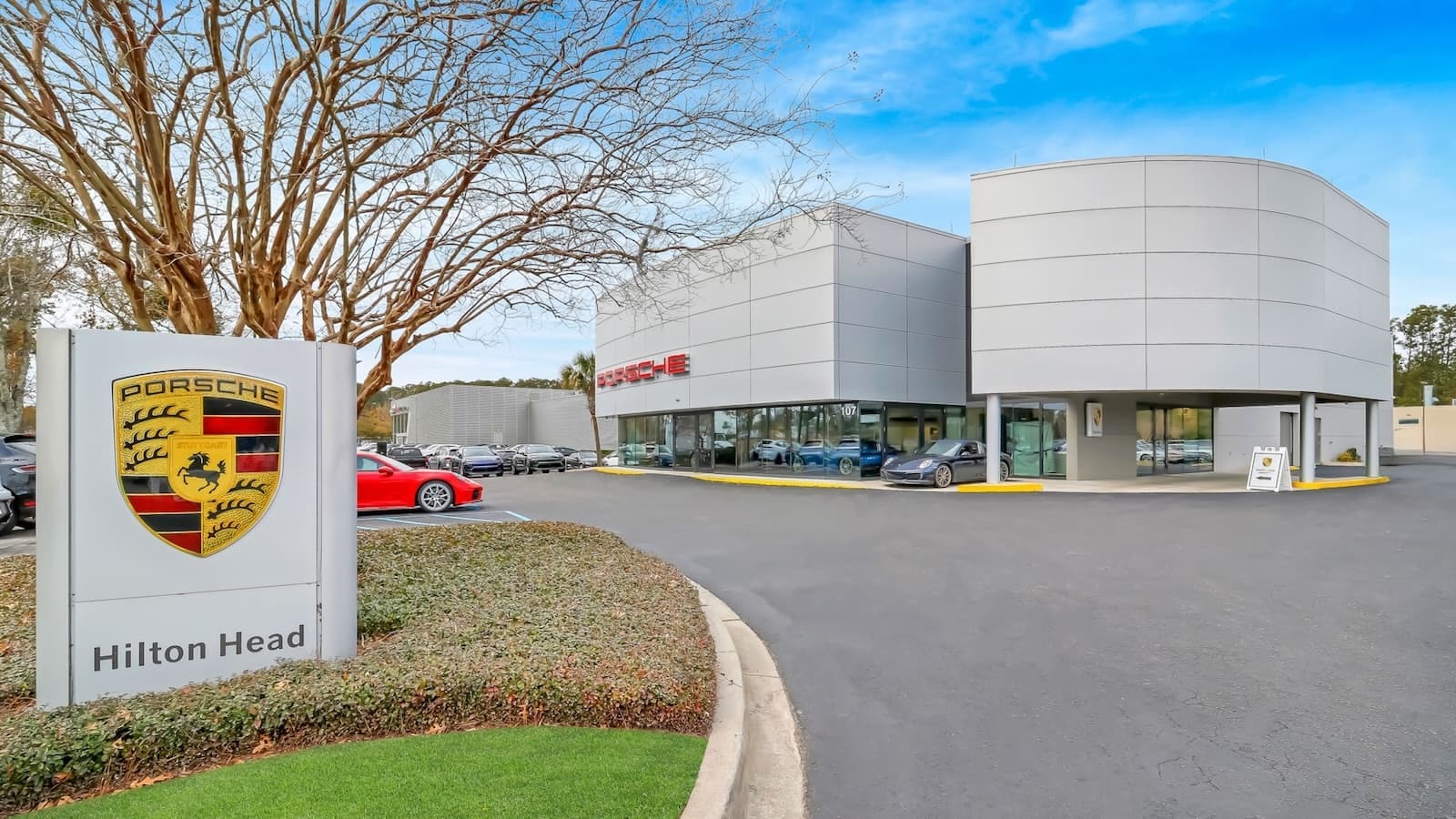 Exterior shot of Porsche Hilton Head