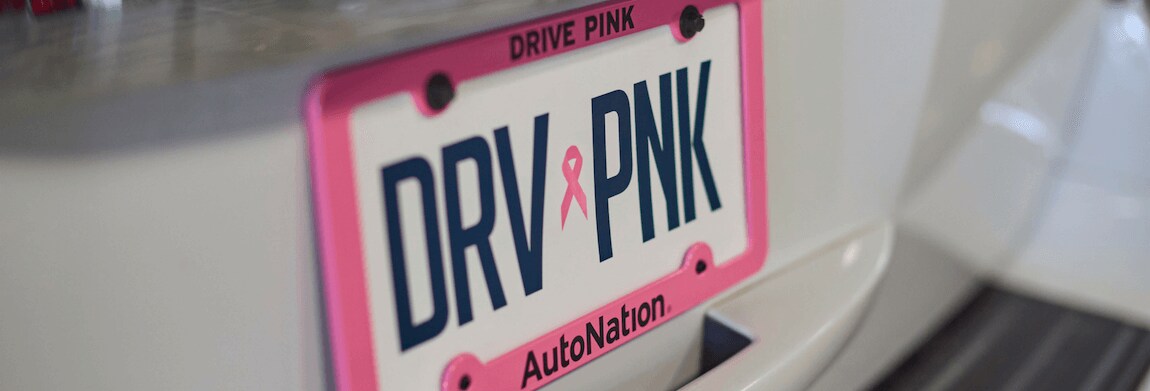 AutoNation Drive Pink AutoNation Drive Pink license plate frame