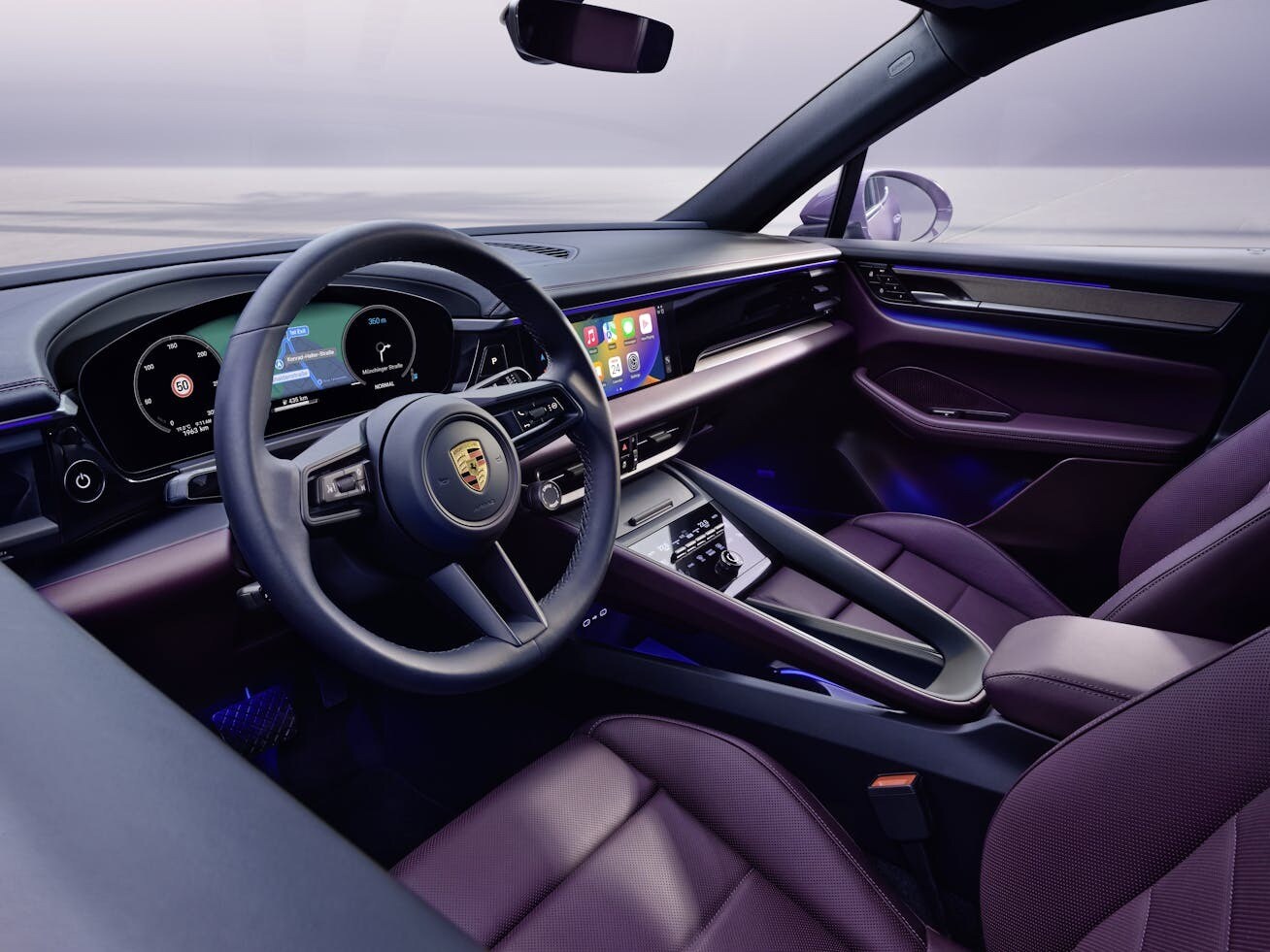 Porsche Macan Electric interior view