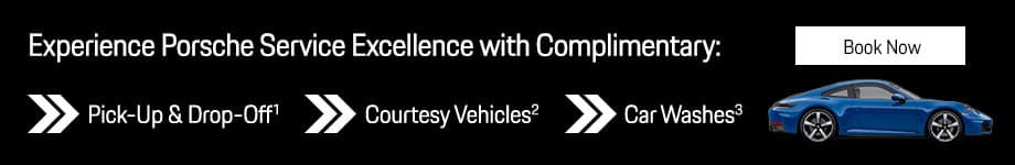 Porsche Hunt Valley service benefits banner