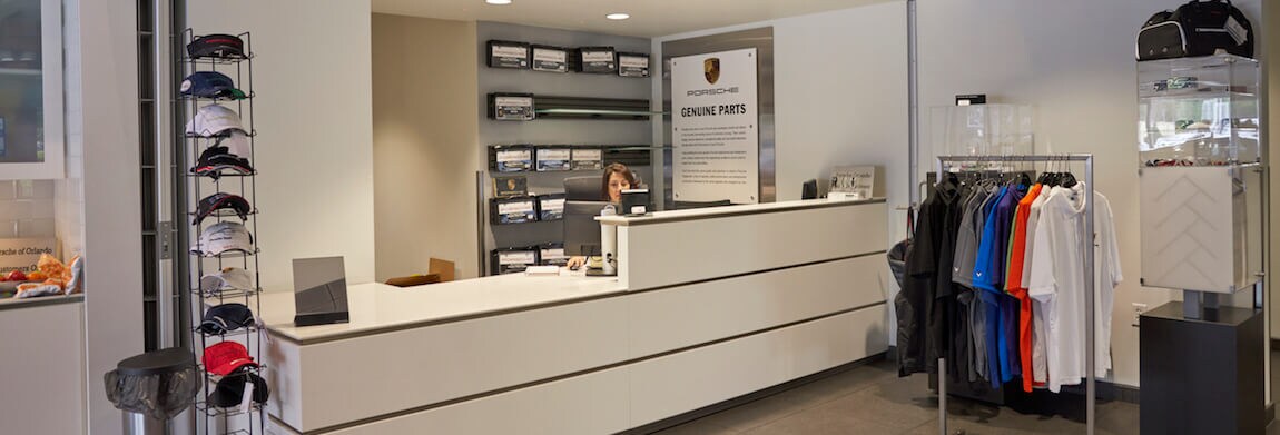 Porsche Parts For Sale in Orlando Porsche Parts counter at Porsche Orlando