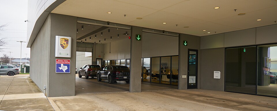Porsche Plano Service Center Exterior view of Porsche Plano