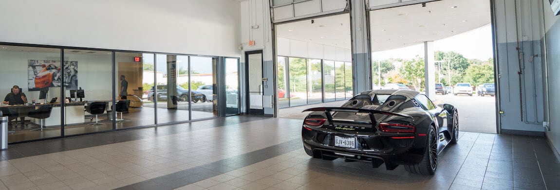 Porsche Service in Plano Porsche 918 Spyder at the Porsche Plano service center