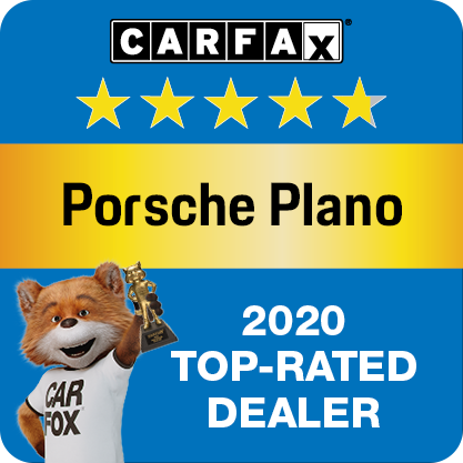 Porsche Plano Recognized as a CARFAX Top-Rated Dealer 2020 CARFAX Top-Rated Dealer badge