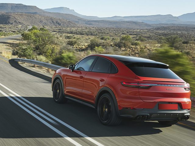 New Porsche Cayenne Coupe Driving in Philly
