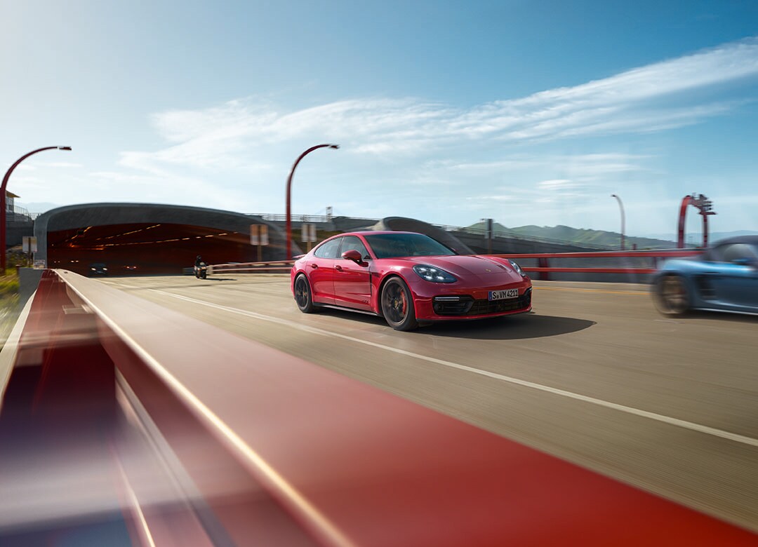 Porsche Towson is a Porsche Dealership near Baltimore MD | 2020 Porsche Panamera coming out of a tunnel