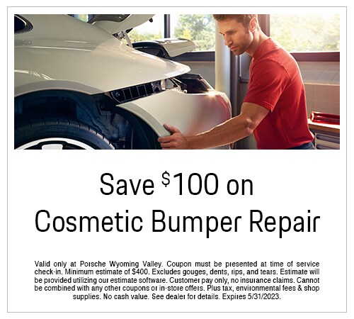 Save $100 on Cosmetic Bumper Repair