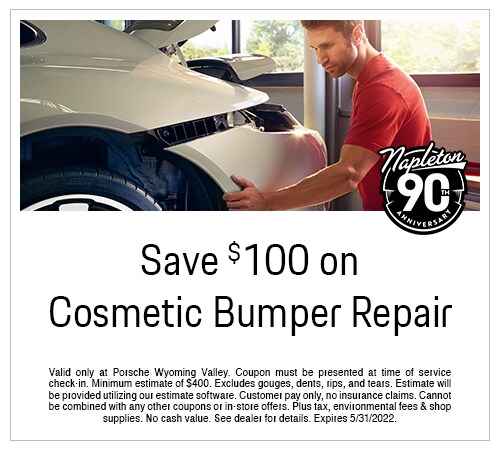 Save $100 on Cosmetic Bumper Repair