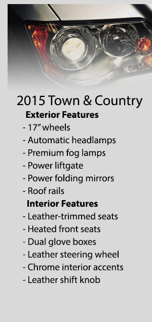 2015 Chrysler Town & Country Model Features