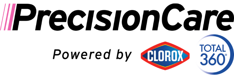 PrecisionCare Powered by Clorox® Total 360® logo in black