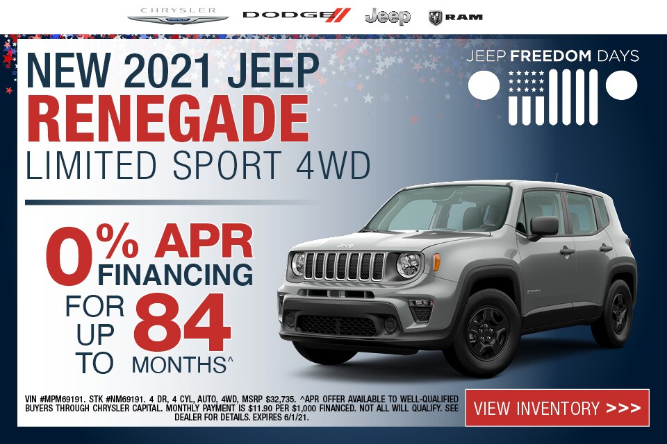 New 2021 Jeep Renegade Limited Sport 4WD