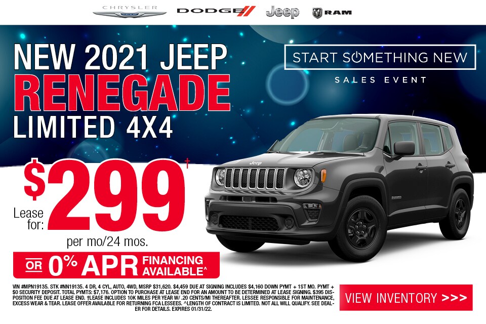 New 2021 Jeep Renegade Limited 4X4