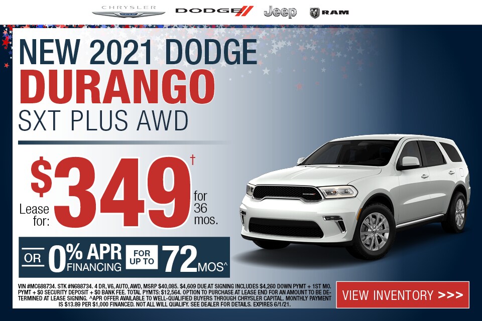 New 2021 Dodge Durango SXT Plus AWD