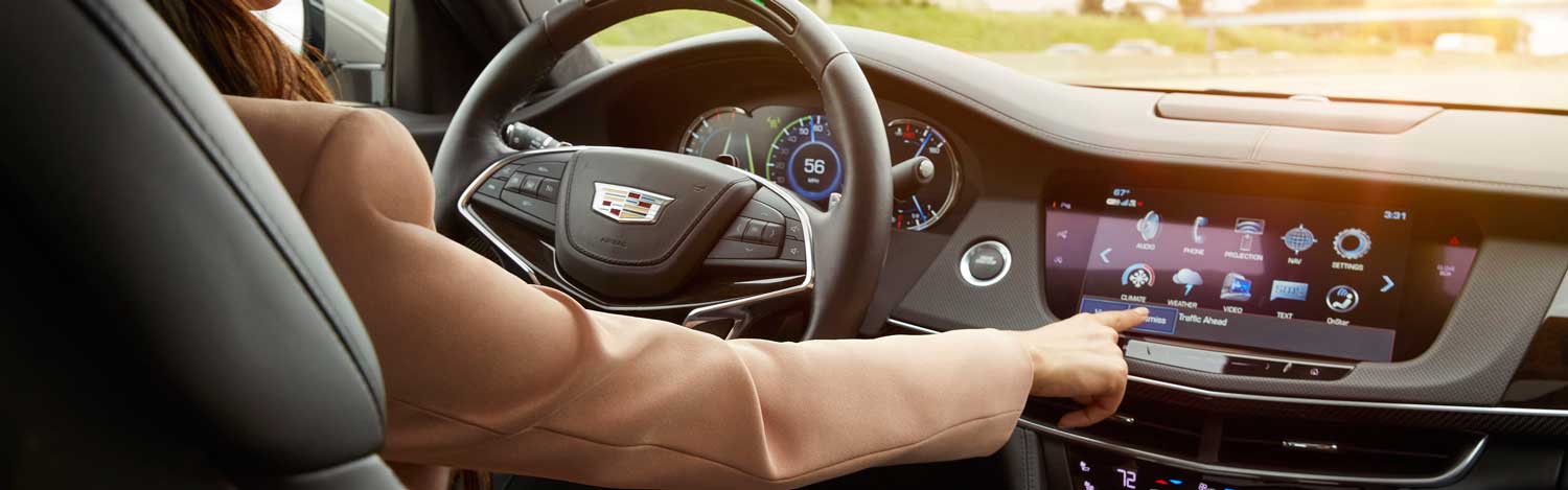 Driving a Cadillac in Lewisville, TX