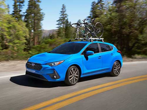 2024 Subaru Impreza with roof rack