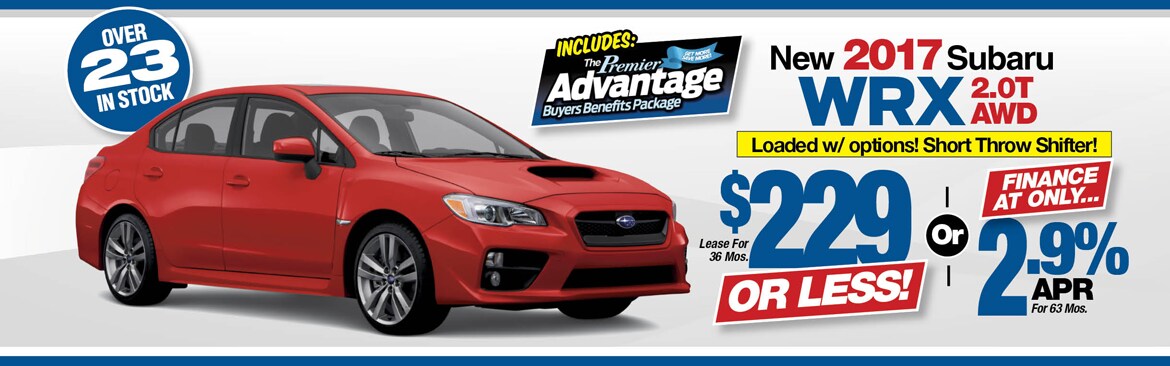 Subaru CT Dealer WRX Special Offer