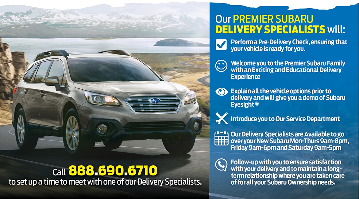 Delivery Specialists From Premier Subaru