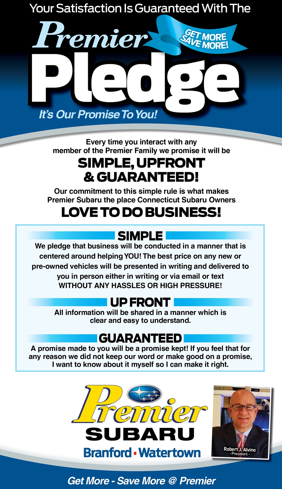 Our Pledge to You- Get More Save More