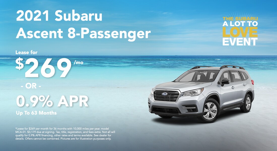 premier-subaru-june-special-offers-1100x600-ascent.jpg Lease a 2021 Ascent for $269/month or 0.9% APR up to 63 months