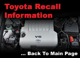 2007 Toyota avalon oil line recall