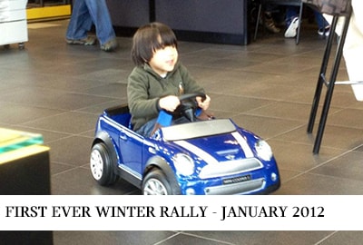 Prestige MINI first ever winter rally 2012